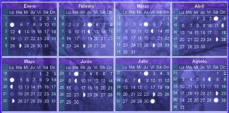 calendario lunar 2015