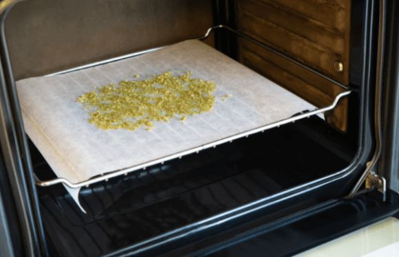 descarboxilar marihuana en el horno